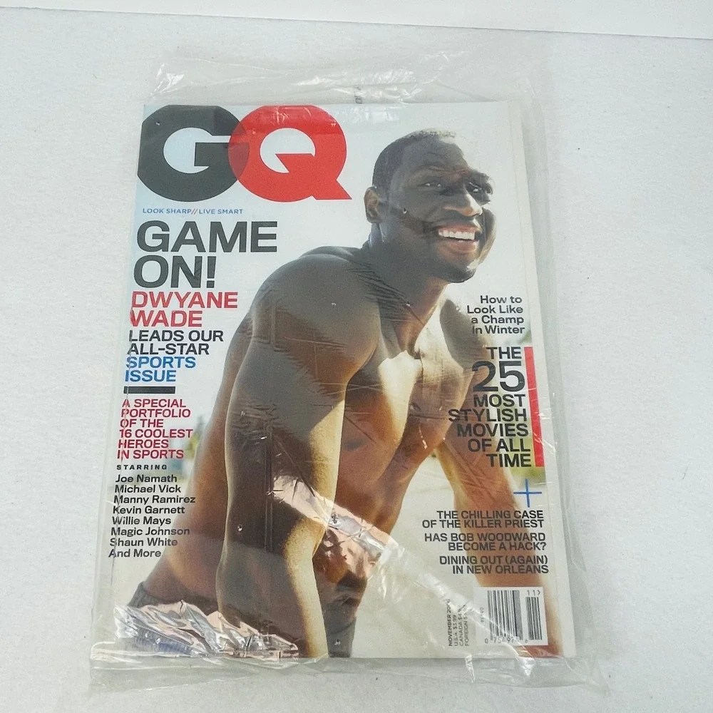 GQ Magazine November 2006 Dwyane Wade All-Star Sports Issue Joe Namath Garnett